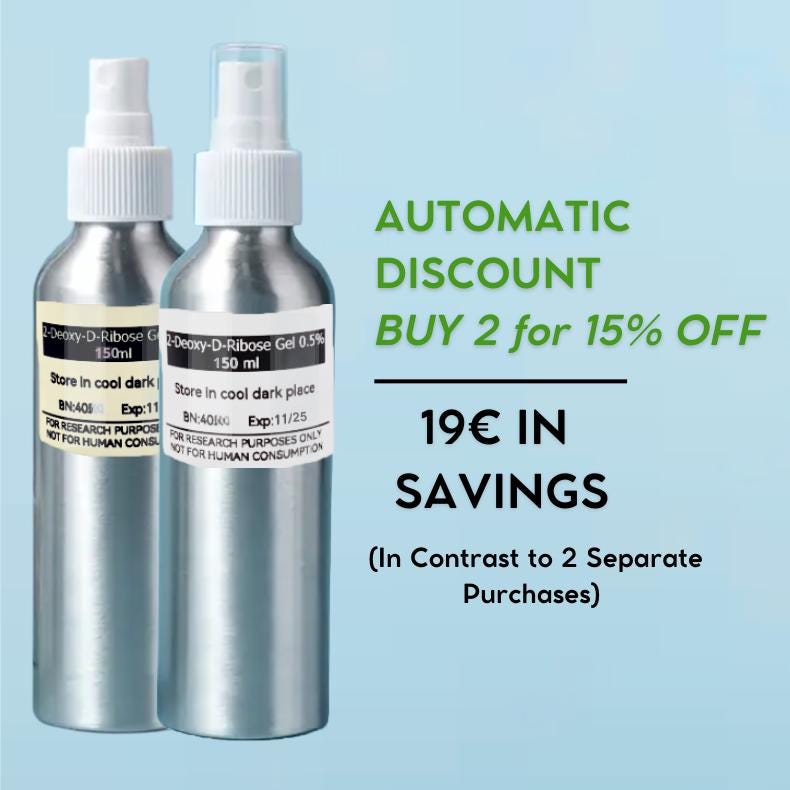 Deoxyribose 0.5%/2.5% Spray Serum (3 Month Supply) 150ml