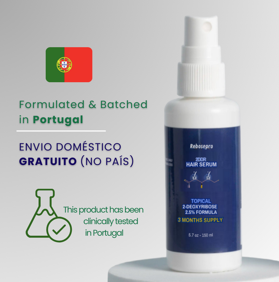 2DDR 2.5% Deoxyribose Sugar Gel Hair Serum - Topical (3 Month Supply) 150ml