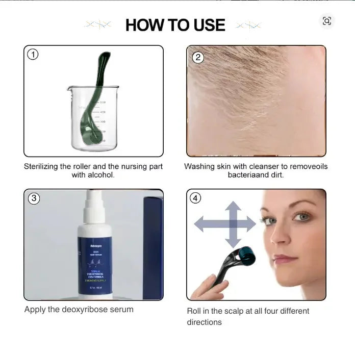 Rebosepro - Micro-aiguille pour cheveux de 2,5 mm – Absorption maximale pour la croissance des cheveux