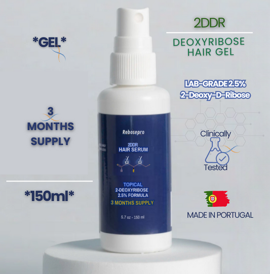 2DDR 2.5% Deoxyribose Sugar Gel Hair Serum - Topical (3 Month Supply) 150ml