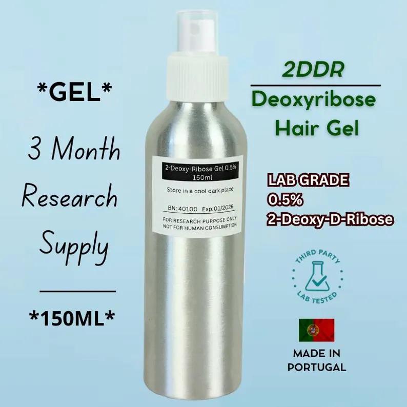 Deoxyribose 0.5% Spray Gel (3 Month Supply) Hair Growth Sugar Gel 150ml