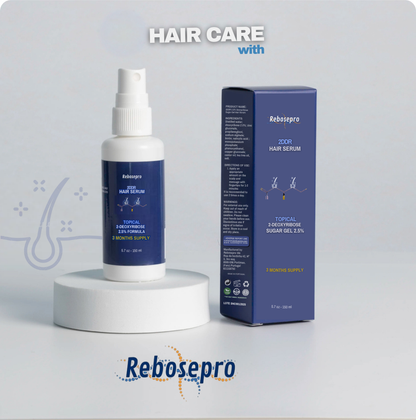 2DDR 2.5% Deoxyribose Sugar Gel Hair Serum - Topical (3 Month Supply) 150ml